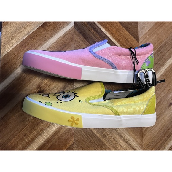 NWT SpongeBob SquarePants & Patrick Slide Slip-on Shoes Ground Up Mens:‎ Size 9 - Picture 4 of 8